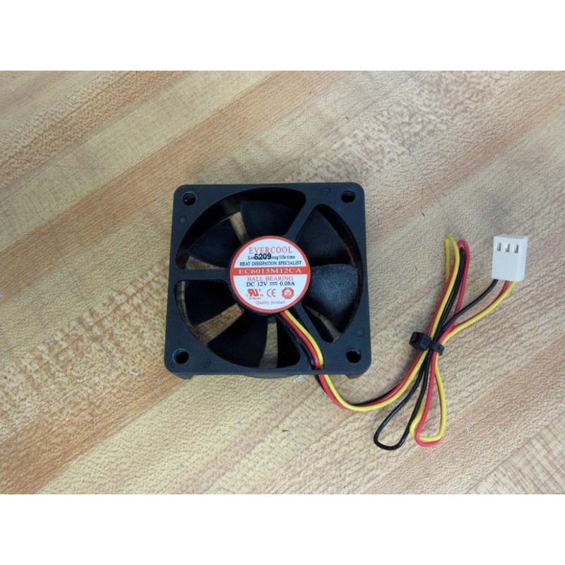 Evercool 60mm x 15mm 16.28 CFM Airflow 4000 RPM 29DB