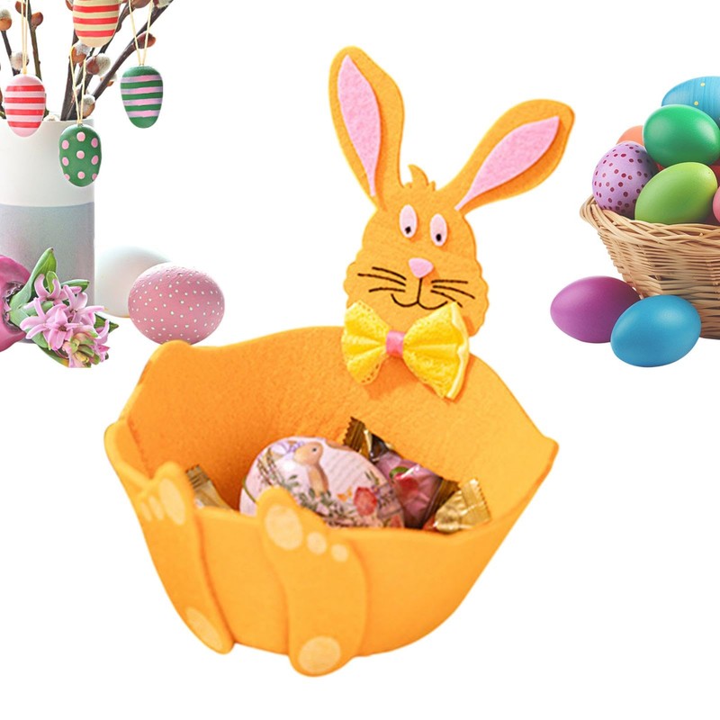 Rabbit Basket,Portable Cartoon Bunny Easter Nest | Lightweight Nursery Boxes,