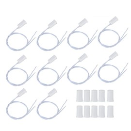 Sonew Pack of 10 NC Installation Wired Door Window Sensor, Magnetic Switch Home Security Alarm System Door Contact Sensor Wired Alarm Magnetic Contact