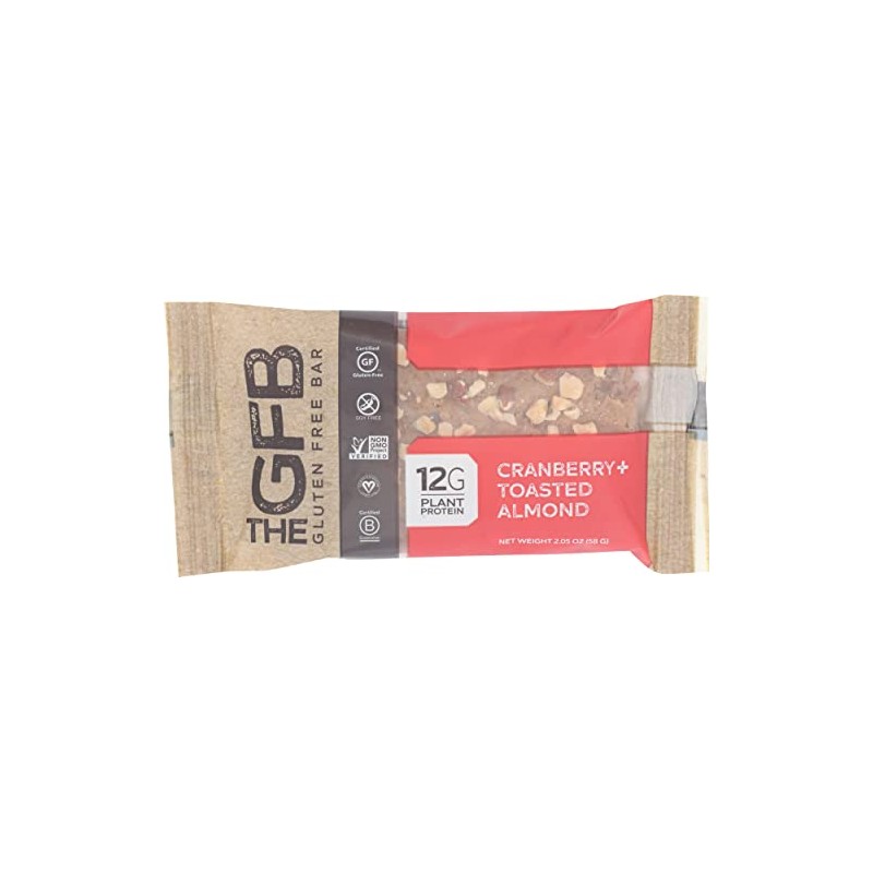 The Gfb Cranberry Toasted Almond Bar, 2.05 oz 12 Pack