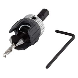 wolfcraft Screw Starter With Countersink and Depth Stop I 2544000 I Drilling and countersinking in one step