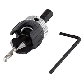 wolfcraft Screw Starter With Countersink and Depth Stop I 2544000 I Drilling and countersinking in one step