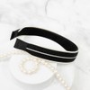 Burnaby Black Two-Line Slim Hair Band / 버나비 블랙 투라인