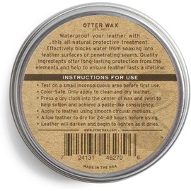 Otter Wax Boot Wax | 5oz | All-Natural Leather Waterproofer | Made in USA