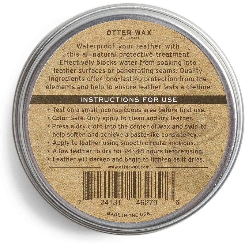 Otter Wax Boot Wax | 5oz | All-Natural Leather Waterproofer