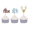 Oh Deer It's A Boy Cupcake Toppers para decoración masculina