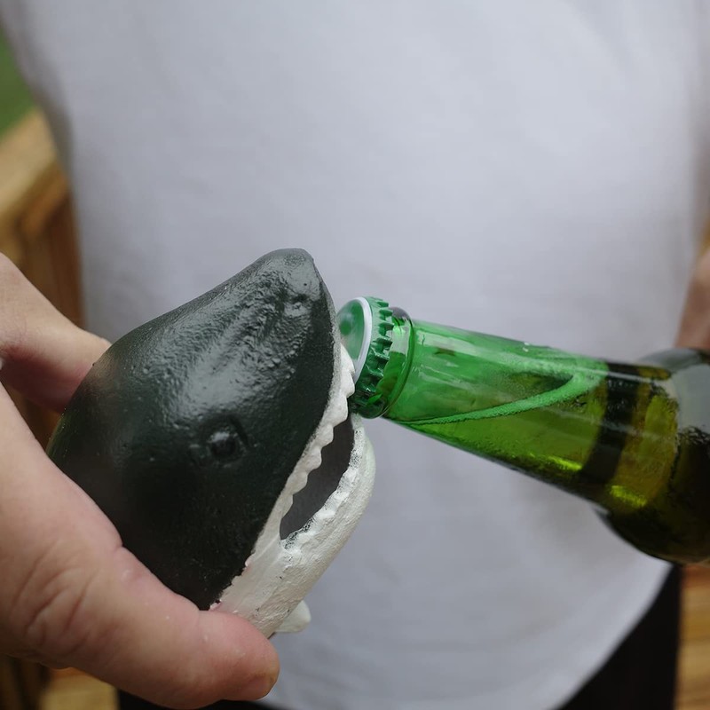 Treasure Gurus Cast Iron Shark Head Beer Cap Soda/Pop Top