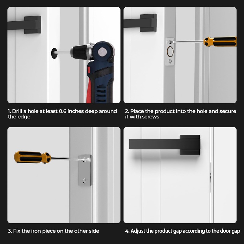 Tonitrui Silent Ball Catch, Adjustable Strong Magnet Door Catch，Using Noise