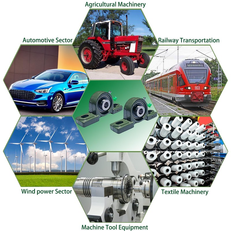 Tonmp 4 Pack UCP201-8 Pillow Block Mounted Ball Bearing -Bearing