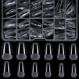ZEYACHAN 240pcs Short False Nail Tips