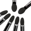 100PCS Sponge Eyeshadow Applicators - Disposable Eyeshadow Applicators - Black