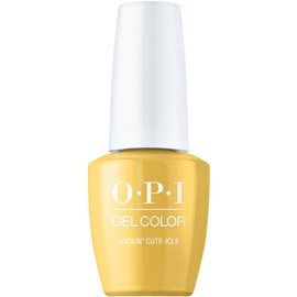 OPI GelColor, Warm Crème & Bright Opaque Finish Yellow Nail Polish, Up to 3 Weeks of Wear, Smudge Proof, Cures in 30 Seconds, Summer '24, My Me Era Collection, Lookin' Cute-icle, 0.5 fl oz