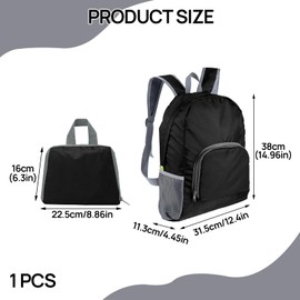Small Backpacks for Men, Small Rucksack for Men, Lightweight Foldable Backpack, Foldable Rucksack Waterproof, Foldaway Backpacks, Lightweight Hiking Daypack, Packable Daypack Fit Outdoor Hiking Biking