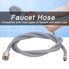 Kitchen Faucet Hose Replacement, G1/2 1.5m Pull down Faucet Hose Pull out Spray Head Hose Stainless Steel Kitchen Sink Hose Replacement Hose Adapter Sink Repair Kit Sink Hose Attachment for Faucet