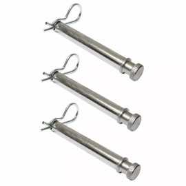zhguo5 TS35010 Tow&Stow Steel Receiver Hitch Pins w/Keeper Clips Replace B&W Hitches