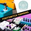 MECCANIXITY 20 Pcs Footswitch Toppers Guitar Pedal Button Caps Plastic