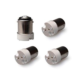 ShuoHui 4x B15 B15D / BA15D to MR16/G4/GU5.3/GY6.35 Socket Converter Adapter for Halogen LED Pin Base