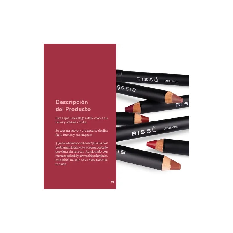 Lapiz Labial Bissú Varios Tonos
