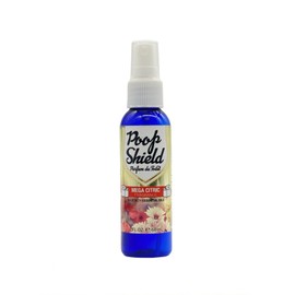 Mystic Romance Poop Shield Toilet Spray, Mega Citric, 2 Fl Oz - Bathroom Spray Made With Essential Oils (2 oz Mega Citric)