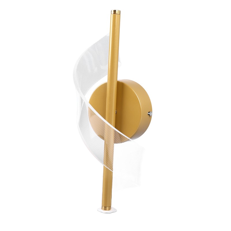 18W Spiral Modern LED Indoor Wall Sconce Lighting Acrylic Indoor