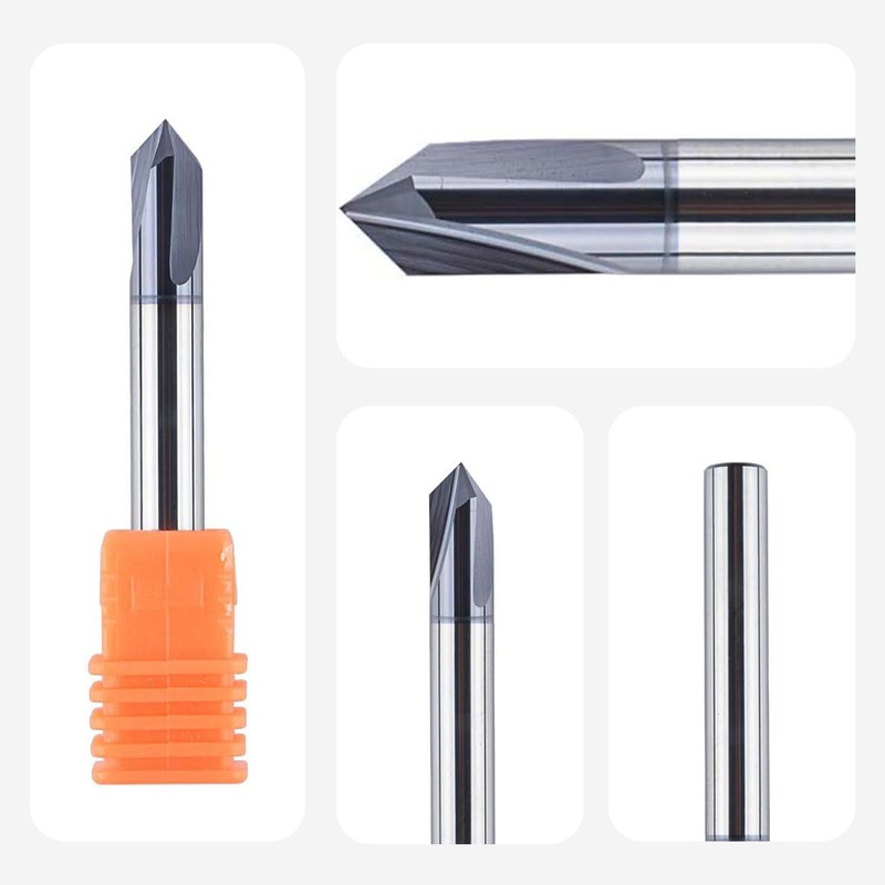 SpeTool Chamfer Router Bit CNC V Bits 6mm Shank V
