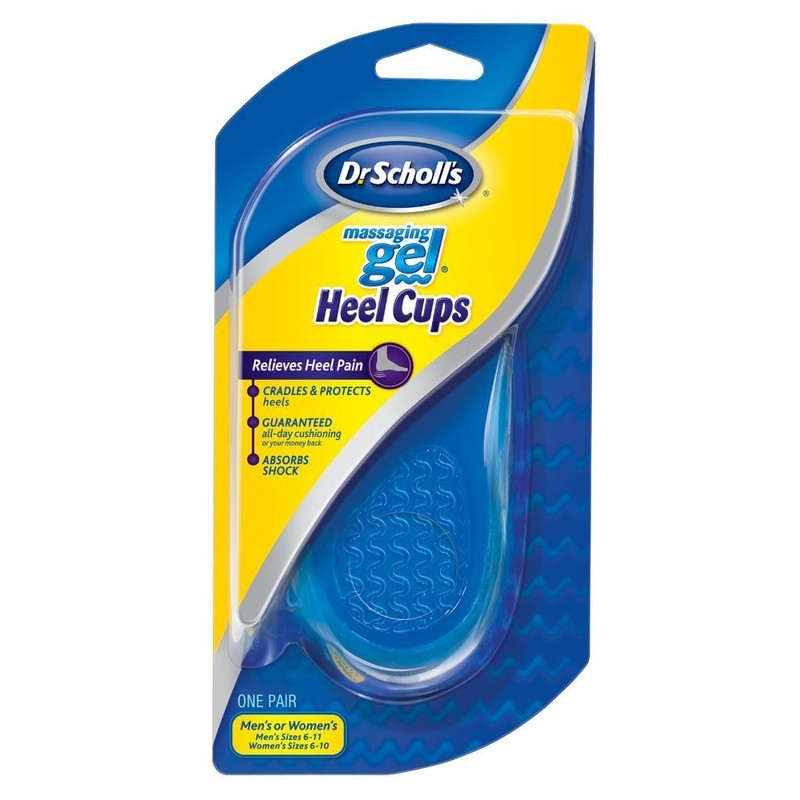 Dr. Scholl's Massaging Gel HEEL CUPS (One Size)// Absorb Shock