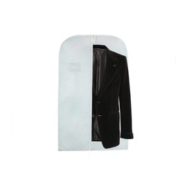 Wedcova Suit Covers for Men | Hanging Garment Bags | Travel Blazer & Jacket Bag | Clothes Storage Cover with Zipper | Suits Carrier Moth Proof Protector | 60 x 100cm (24'' x 40'') | Pack of 1 | White