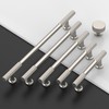 Amerdeco 10 Pack Brushed Satin Nickel Cabinet Knobs Single Hole