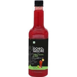 GOOD&MOORE Chilli Guava Syrup 25.36 fl.oz/750ml | For Cocktail, Mocktail, Sodas, Beverages and more | Concentrated Syrup | Cocktail Mixer | Ready to mix | Sweet and Spicy | Premium Syrup | Perfect for gifting at Diwali, Thanksgiving and Christmas | Festi