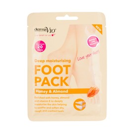 Derma V10 Deep Moisturising Foot Pack Honey & Almond (2)