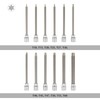 EMENTOL 12PCS 3/8" Drive Extra Long Torx Bit Socket Set,
