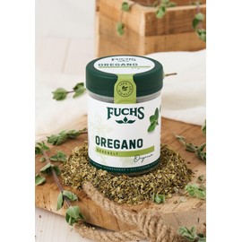 Fuchs Spices - Oregano Rubed - Tart Aroma for Pizza, Pasta, Sauces and Mediterranean Vegetables - Natural Ingredients - 9 g in Reusable, Recyclable Tin
