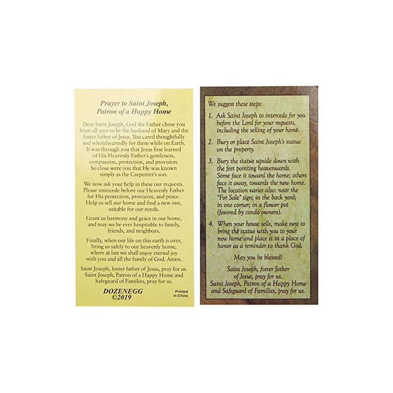 Saint Joseph Home Seller Statue Kit