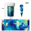 Blue Marble Nail Art Transfer Foils, Blue Design, 4 x