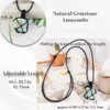 LERSUSI Handmade Natural Gemstone Crystal Pendant Necklace Stone Holder Necklace