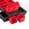 KADAX Organiser, Tool Box Made of Plastic, Small Parts Magazine