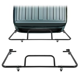 HECASA Adjustable Hard Top Carrier Compatible with 1976-2024 Jeep Wrangler JK JL YJ TJ JKU JLU Hardtop Storage Cart Rack Sliding Bracket Rack Movable Heavy Duty Black