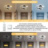 EIDISUNY LED Ceiling Light Dimmable, Modern LED Ceiling Lamp with
