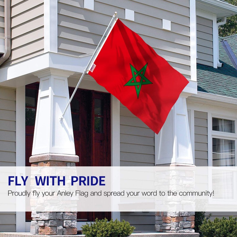 Anley Fly Breeze 3x5 Foot Morocco Flag - Vivid Color