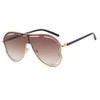 Azoxus Retro Large Aviator Sunglasses Womens Stylish Gold Rim Big