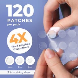 KEYCONCEPTS Patchrx Parches De Espinilla Salicílica (Paquete De 120), Parches De Acné De Ácido Salicílico Con Aceite De Árbol De Té - Parche De Zit Y Pegatinas De Espinillas Para El Rostr