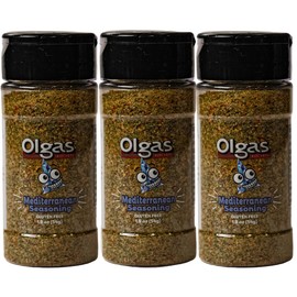 OLGA’S Mediterranean Seasoning Blend, Savory Herb & Citrus Spice Mix for Chicken, Fish, Salads & Grain Bowls, All-Purpose Mediterranean Flavor – 1.9 oz Jar (3-Pack)