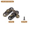 sourcing map 6 Pcs Vintage Lock Clasp, 27 x 32mm