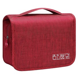 Lumbor37 Neceser plegable portátil, bolsa de gancho impermeable multifuncional, bolsa de almacenamiento de viaje, bolsa de cosméticos de gran capacidad