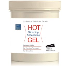 Sports and anti-cellulite gel 500 ml to improve the skin contour, with pleasant warming effect and refreshing fragrance, contains caffeine and algae