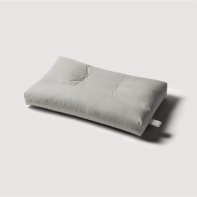 JAJU Cotton Washable Cervical Support Pillow 50x30cm Grey