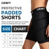 Cienfy Protective Padded Shorts EVA Tailbone Pad for Snowboarding, Skating