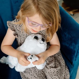The Petting Zoo Mom and Baby Harp Seal Stuffed Animal, Gifts for Kids, Pocketz Ocean Animals, Harp Seal Plush Toy 14 inches
