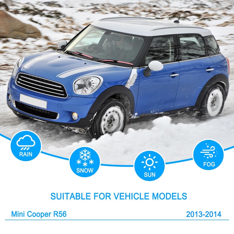 CJPPPZIW® Windshield Wipers Replacement for Mini Cooper R56 2013-2014,Streak-free,OEM Quality