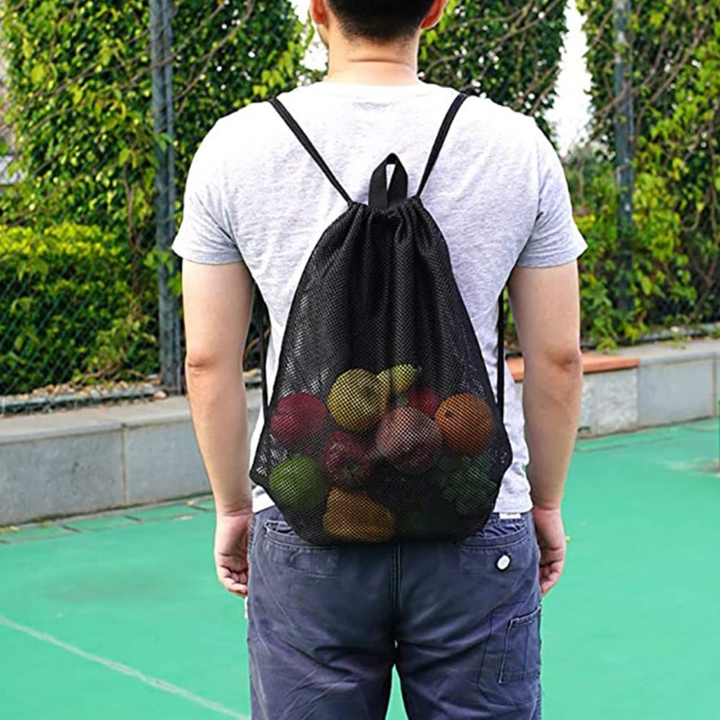 NINVVS 1 Pcs Mesh Drawstring Backpack and 1 Pcs Mesh